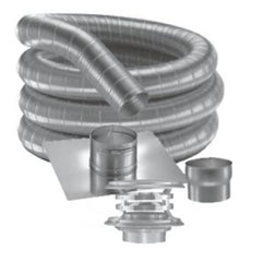 DURAVENT Duravent 6DF304-35K DuraFlexSS 304 Flexible Liner Chimney Pipe 6 inches 35 feet Basic Kit