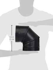 DURAVENT Duravent 6DBK-E90 DuraBlack 90 Deg Elbow 6 in replacement 6DBK-E90