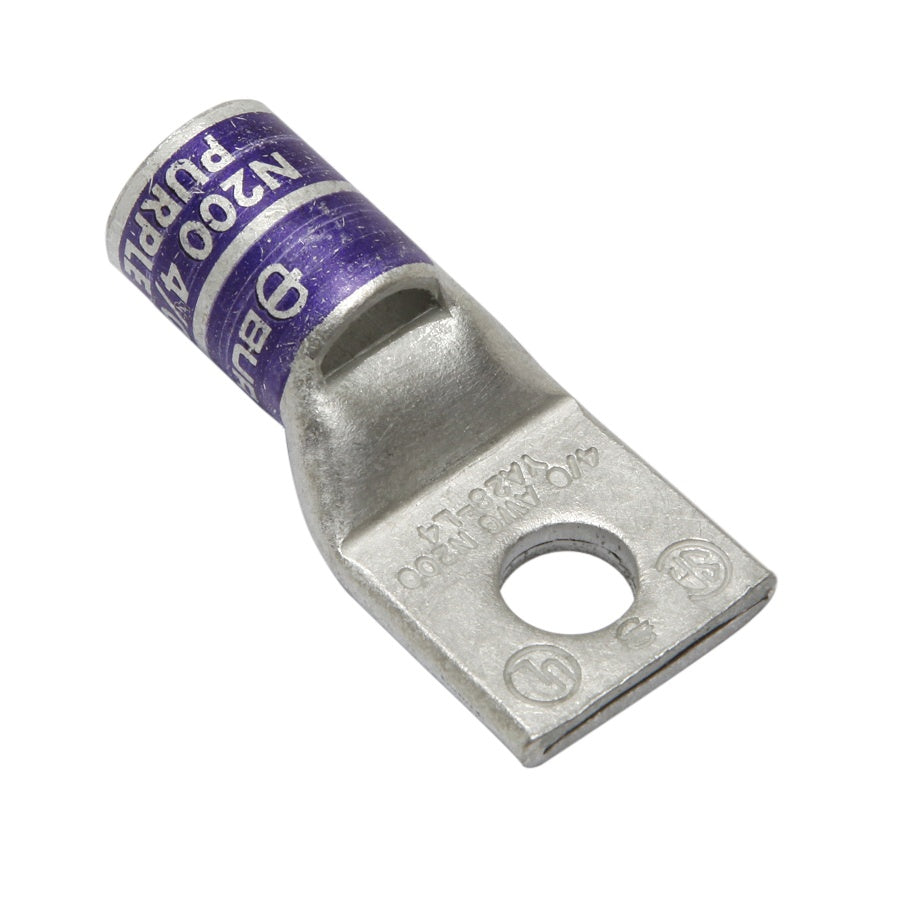 BURNDY Burndy YA28-L2 Compression Terminal 4/0 AWG 1-Hole 1/4 inches Stud