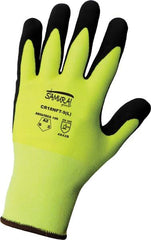 GLOBAL GLOVE Global Glove CR18NFT Samurai Glove FDA and anti-static/electrostatic compliant nitrile-coated high-visibility Tuffalene gloves