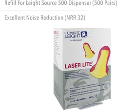 HOWARD LEIGHT Howard Leight LL-1-D Laser Lite Disposable Foam Earplug 500 Pairs