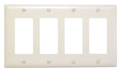 LEGRAND Legrand Pass & Seymour TP264-GRY TradeMaster Plate 4G 4 Decor
