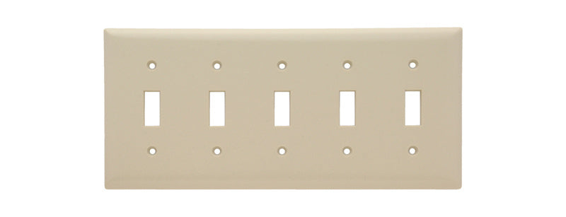 LEGRAND Legrand Pass & Seymour SP5-I Smooth Wall Plate 5G Toggle