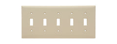 LEGRAND Legrand Pass & Seymour SP5-I Smooth Wall Plate 5G Toggle