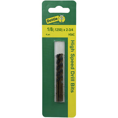 LH DOTTIE Lh Dottie hs8c high speed drill, 1/8 in, 4 pieces