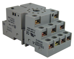 SCHNEIDER ELECTRIC Square D 8501NR62 300 VAC 10 Amp Din Rail/Direct Panel Mount Double Tier Relay Socket