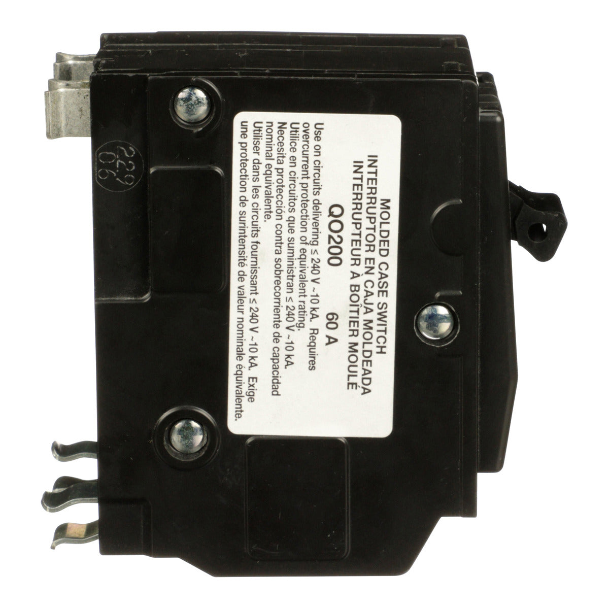 SCHNEIDER ELECTRIC Square D QO200 non-automatic miniature switch 60 amp 2-pole