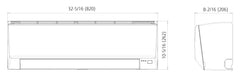 FUJITSU Fujitsu ASUA12TLAV2 Airstage 1 Ton VRF Heat Pump Compact Wall Mount Indoor Unit