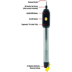 GENERAL TOOLS General Tools 505 Cordless Engraving Pen for Metal - Diamond Tip Etching Tool