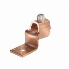 BURNDY Burndy KLU175 Copper Terminal, Offset Tongue, 1 Hole, 4-3/0 AWG (Str), 3/8 inches Stud, 1 Screw