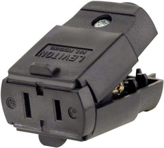 LEVITON Leviton 102-EP Connector 15Amp 125V Straight Blade Residential Grade 6 Pack