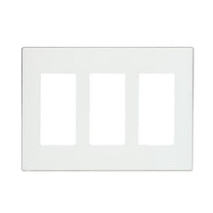 LEVITON Leviton 80311-SI Decora Plus Screwless Snap-On Wallplate 3 Gang