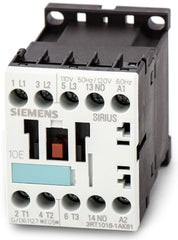 SIEMENS Siemens 3RT1016-1AK61 Contactor 110/120 VAC 9 Amp 7.5 Hp 3-Phase 3-Pole 1NO Screw Terminal