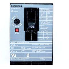 SIEMENS Siemens ED63A100 Type Ed6-Eti 3 Pole 100A Motor Circuit Interrupter Breaker