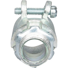 TOPAZ Topaz 151M bx-flex connector, straight, squeeze type, malleable iron 1/2 inches