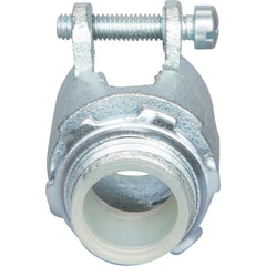 TOPAZ Topaz 152MI 3/4 inches Bx Flex Connector, Straight, Squeeze Type with Insulated Throat, Malleable Iron