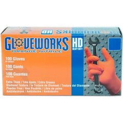 AMMEX Ammex GWON46100 Gloveworks Industrial Grade Textured Nitrile Gloves Large 100/Box