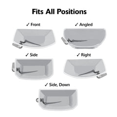 KORKY Korky 6062BP StrongARM Toilet Flush Lever and Handle Wave White 6062PK