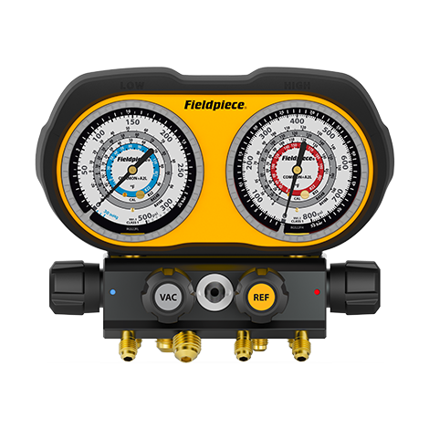 FIELDPIECE Fieldpiece GS422F Analog Gauge Set 4 Port Manifold