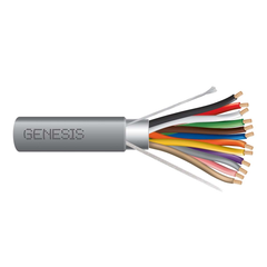 Genesis Cable Genesis Cable 22091009 Multiconductor Shielded Cable, Riser 22-7 12/C CU CL2R/FPLR/CMR OAS GRAY GEN 1000 FT