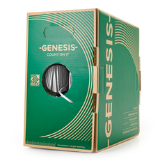 Genesis Cable Genesis Cable 50921101 Category 6+ Cable, Riser 1000 FT PULL BOX