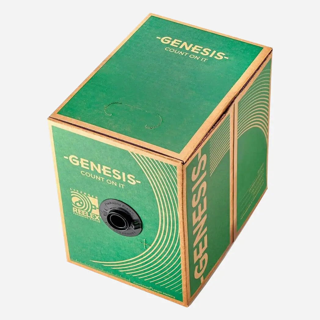 Genesis Cable Genesis Cable 63601101 cat6 riser solid copper white 1000ft utp 23awg ethernet cable