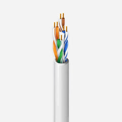 Genesis Cable Genesis Cable 63601101 cat6 riser solid copper white 1000ft utp 23awg ethernet cable