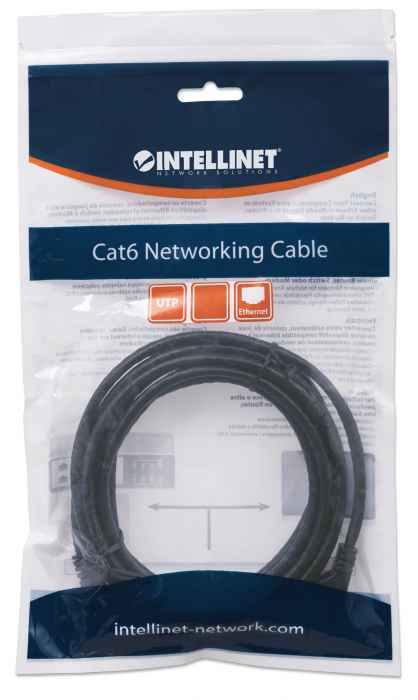 INTELLINET Intellinet 342049 Cat6 U/UTP Network Patch Cable, 1 m (3 ft.)