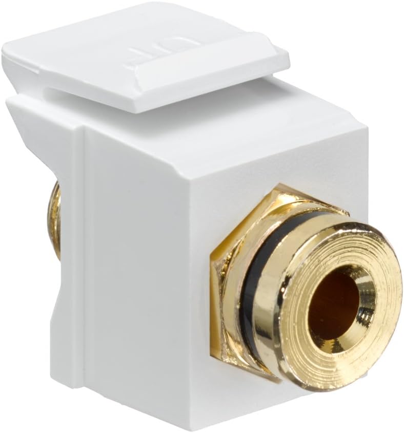 LEVITON Leviton 40837-BWE Banana Jack QuickPort Coupler