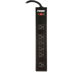 PRIME WIRE & CABLE Prime Wire & Cable PB801123 6-Outlet Metal Power Strip 1875W with 3-Feet Cord