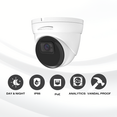 SPECO Speco O8T1G 8MP Outdoor Network Turret Camera with Night Vision