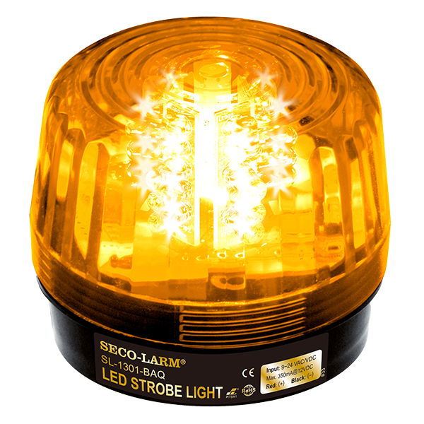 Seco-Larm Seco-Larm SL-1301-BAQ/A Led Strobe Light 26 LEDs Adjustable Flash Speeds and Patterns