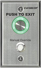 Seco-Larm Seco-Larm SD-6276-SSVQ Piezoelectric Request-to-Exit Pushbutton Single-gang with Manual Override