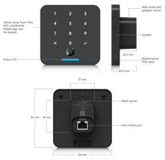 UBIQUITI Ubiquiti UA-G3-FLEX-B Reader Flex