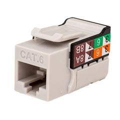 VERTICAL CABLE Vertical Cable 352-V2705/GY/25 Cat6 Data Grade Keystone Jack, 25 Pack