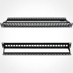 VERTICAL CABLE Vertical Cable 043-382/24/1U Blank Patch Panel 24 Port 1 RMU