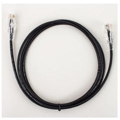 VERTICAL CABLE Vertical Cable 077-2037/3BK Cat6A Slim Snagless Patch Cord 3 feet