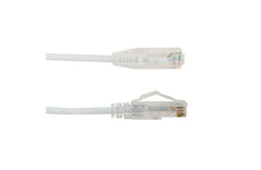 VERTICAL CABLE Vertical Cable 077-2053/5WH Cat6A Slim Snagless Patch Cord 5 feet