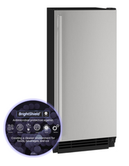 U-LINE U-Line UHCP115-SS81A 15 inches Clear Ice Maker with Pump and BrightShield Class 1