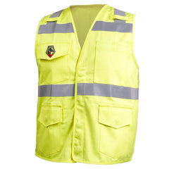 BLACK STALLION Black Stallion VF1110-HY-2X Hi-Vis Class 2 FR Cotton Vest 2X-Large