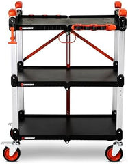CRESCENT Crescent F3SCBL SITERUNNER 3 Shelf Folding Jobsite Cart