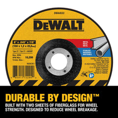 DEWALT Dewalt DWA4534 Cutting Wheel 7 in. X .045 in. X 7/8 in. T27