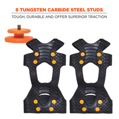 ERGODYNE Ergodyne 16736 2X Black Rubber Traction Device