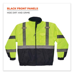ERGODYNE Ergodyne 25629 GloWear 8377 Type R Class 3 Quilted Bomber Jacket 5XL
