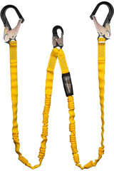 GUARDIAN FALL PROTECTION Guardian Fall Protection 21215 6-Feet Double Leg Internal Shock Lanyard with HS Aluminum Snap Hook