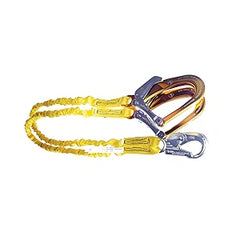 GUARDIAN FALL PROTECTION Guardian Fall Protection 21215 6-Feet Double Leg Internal Shock Lanyard with HS Aluminum Snap Hook