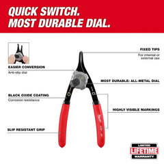 MILWAUKEE Milwaukee 48-22-6539 9pc Snap Ring Pliers Set