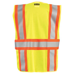 OCCUNOMIX Occunomix LUX-SC2TZ-YM/L Medium - Large Hi-Viz Yellow Polyester/Mesh Vest