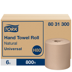 TORK Tork 8031300 Universal Paper Hand Towel Roll 800 ft H80 System