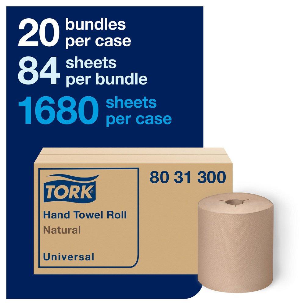 TORK Tork 8031300 Universal Paper Hand Towel Roll 800 ft H80 System